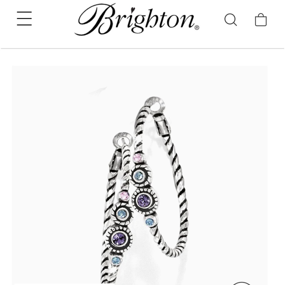 BRIGHTON HALO HOOP EARRINGS.